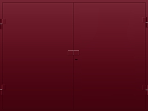 Распашные гаражные ворота RAL 3004